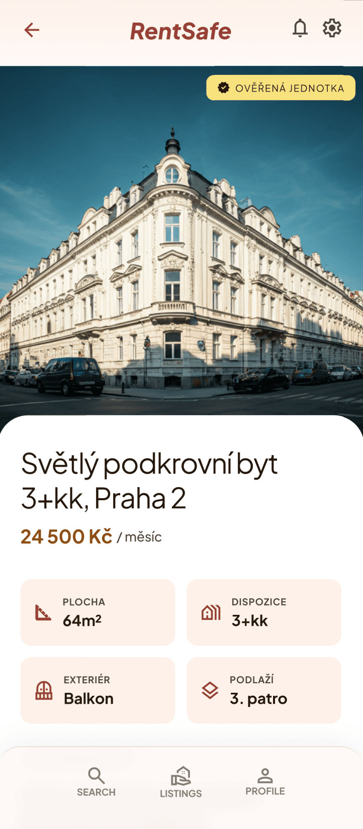 Listing detail from applicant view